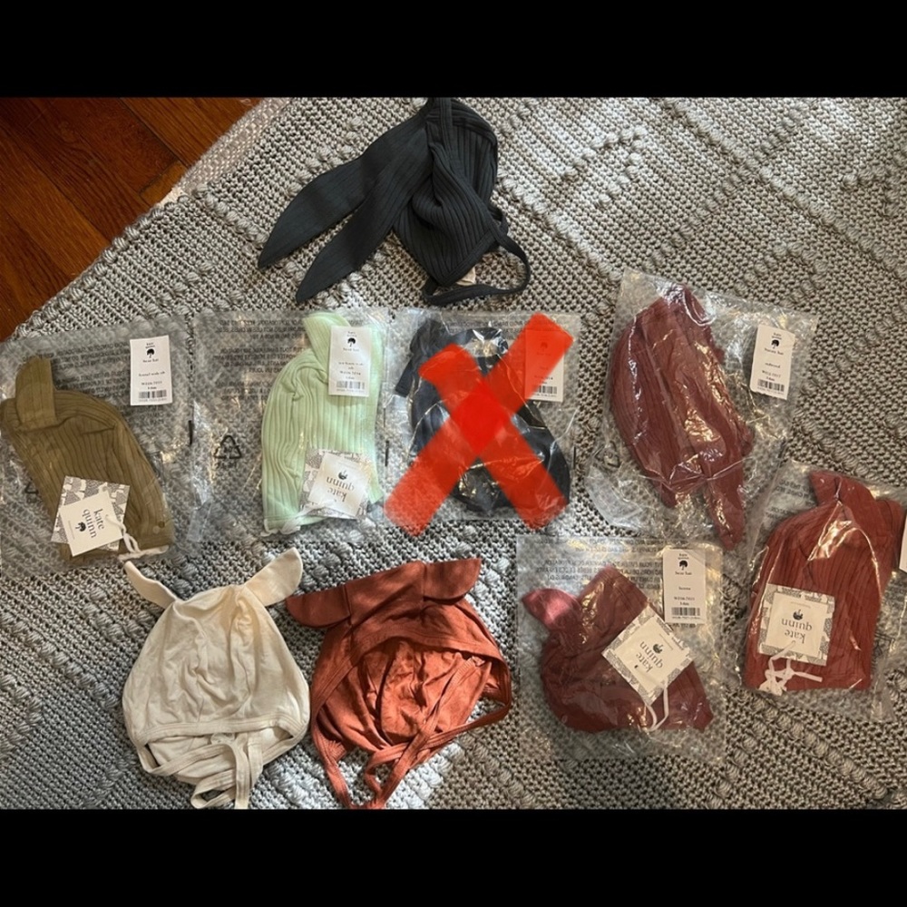 Kate Quinn Bunny and Bear hat lot